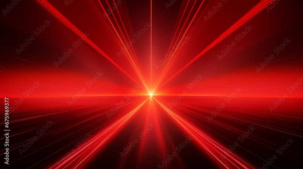 Immerse yourself in the dynamic world of a red laser background, presented in this vector illustration. The illustration conveys a sense of light beam security, combining aesthetics with technological