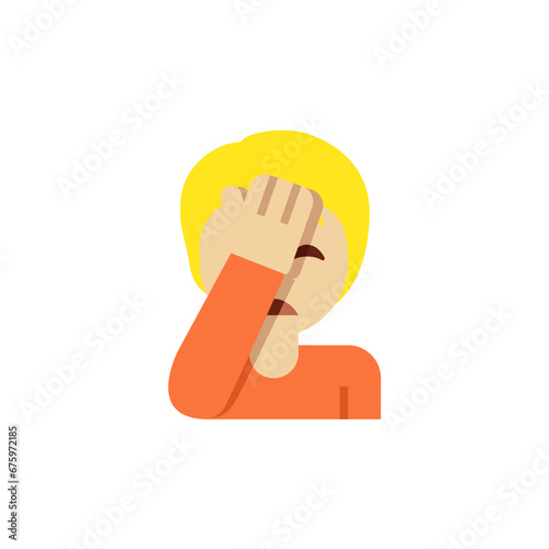 Person Facepalming Medium-Light 