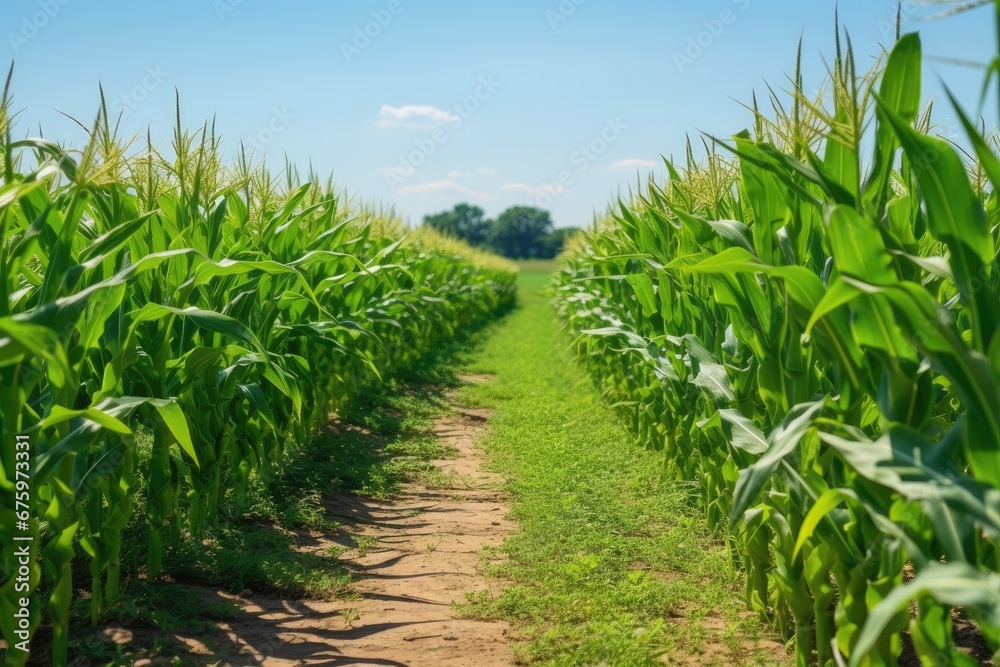 Different corn plantation Different corn plantation