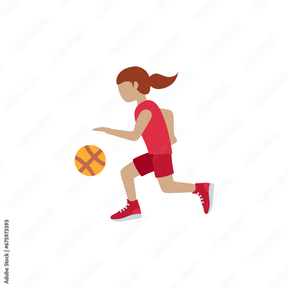 Woman Bouncing Ball Medium-Skin Woman Bouncing Ball Medium-Skin
