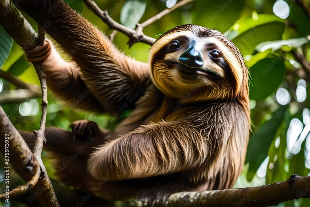 Fototapeta premium squirrel on tree