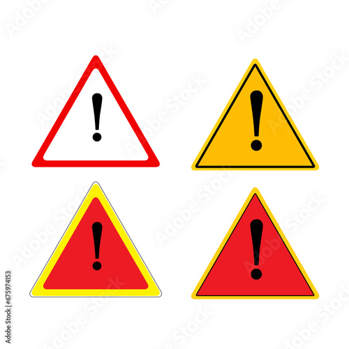 Caution vector sign. caution and keep out, do not enter and danger zone, stop. vector illustration. warning sign must be careful.