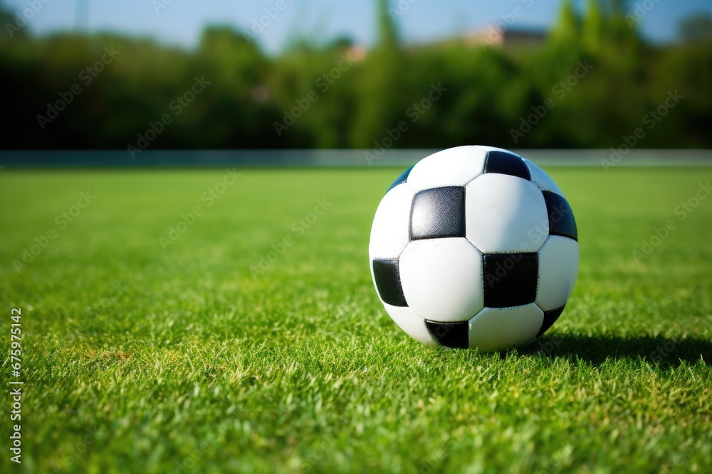 Fototapeta premium Soccer ball goal