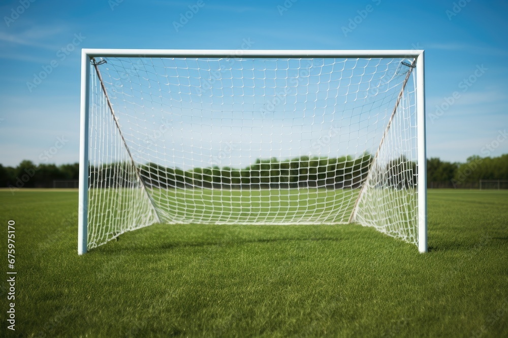 Fototapeta premium Soccer ball goal