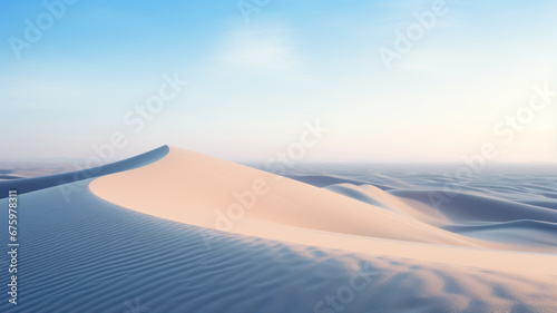 Minimalist Desert Landscape, Close-Up View