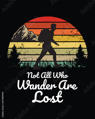 Adventure camping vintage t shirt design, retro t-shirt, hill climb, nature tshirt, silhouette vector, graphic design