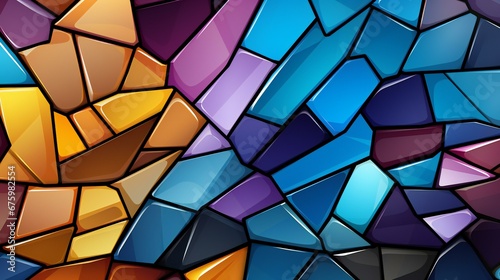 Kaleidoscope of Shattered Glass: A Spectrum of Shimmering Colors in Abstract Formation