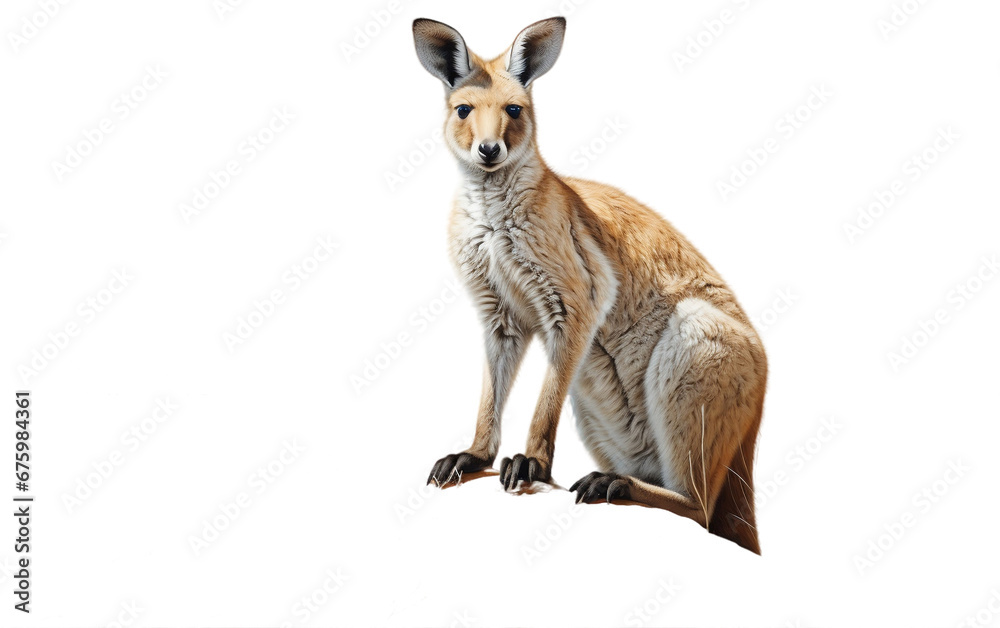 Wallaby on a Transparent Background