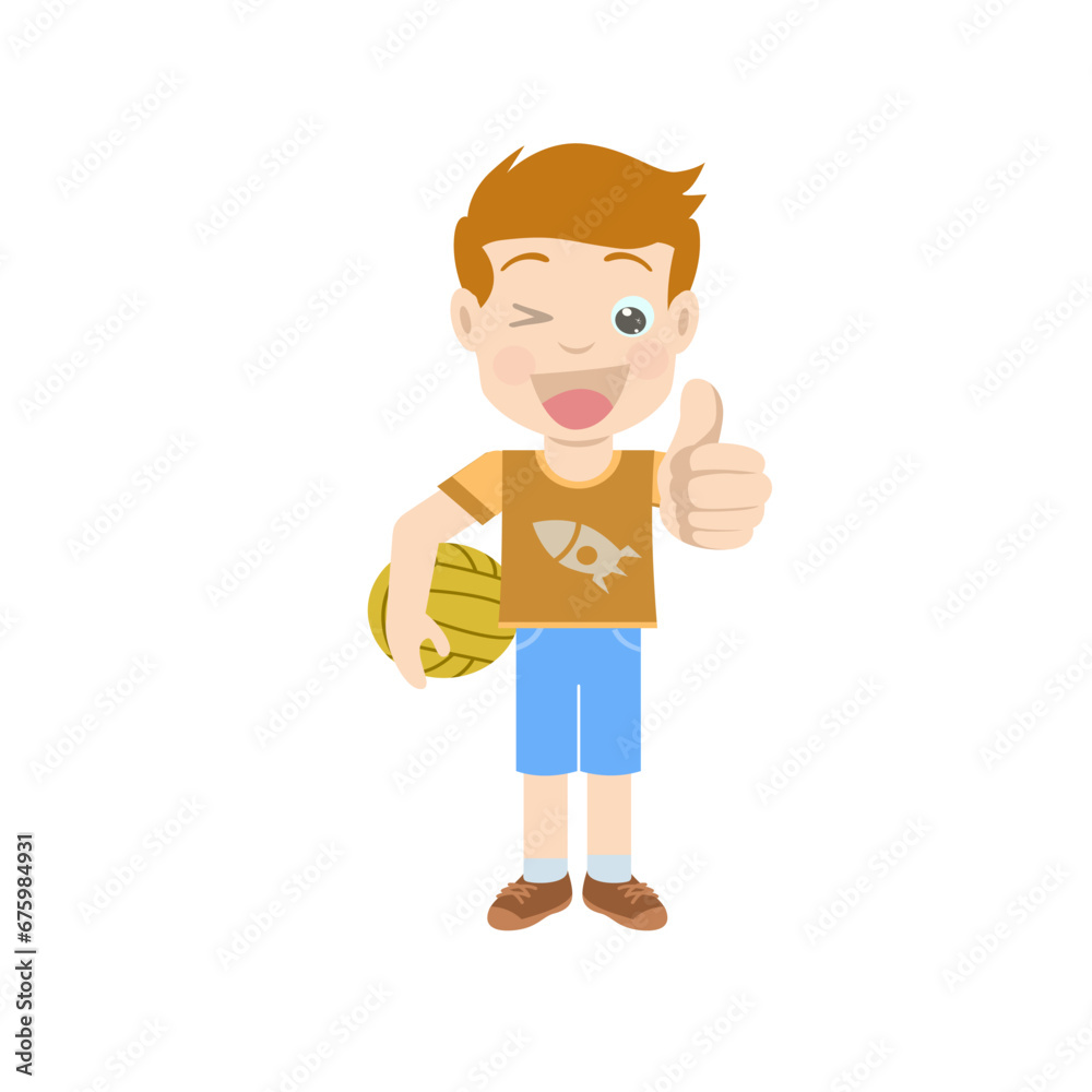 character design of a boy holding a basketball in a thumbs-up pose character design of a boy holding a basketball in a thumbs-up pose