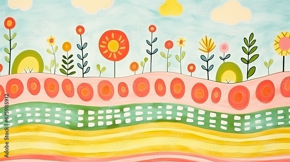 Summer river pattern background Summer river pattern background