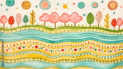 Summer river pattern background