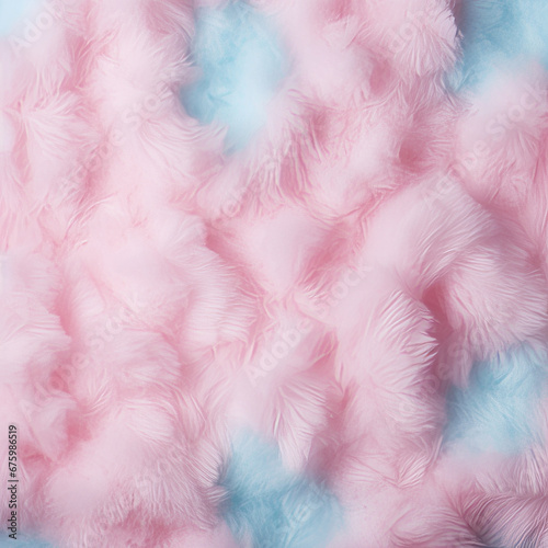 Sweet and Fluffy Cotton Candy Texture in Pastel Hues. Ai generative