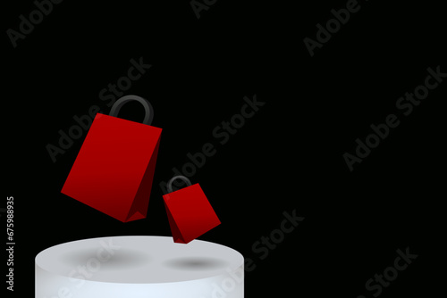 Elegant backgrounds and podiums for promotional events look classy.