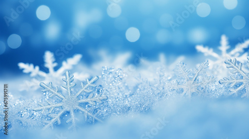 Snowflake Winter Background with Glittering Silver Icy Texture for Festive Seasonal Designs