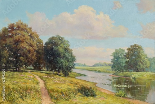 landscape with trees