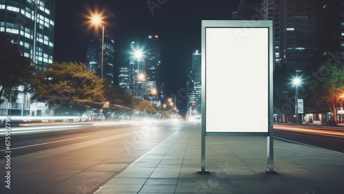 Empty Billboard Mockup in Urban Setting