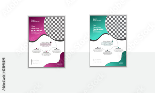 The most imaginative and trendy business flyer template 