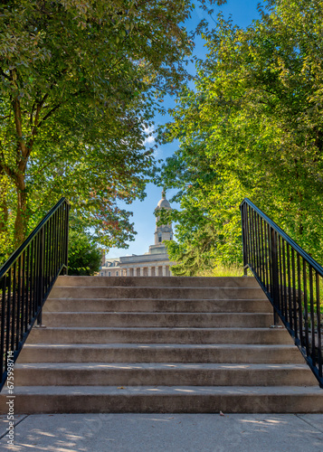 Obraz na płótnie The summertime in the campus of Penn State University in sunny day, State College, Pennsylvania. w salonie