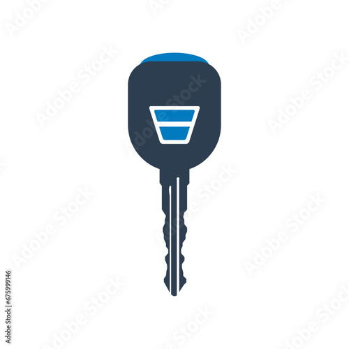 Premium key car symbol vector icon