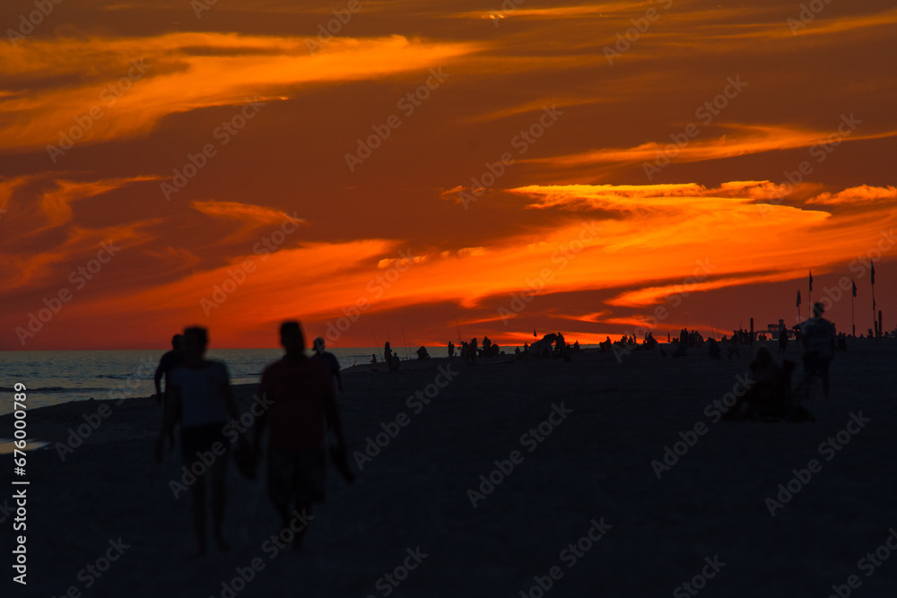 Fototapeta premium sunset at the beach