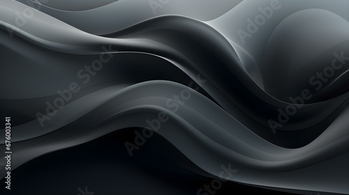 Dynamic Vector Background of transparent Shapes. Elegant Presentation Template in anthracite Colors