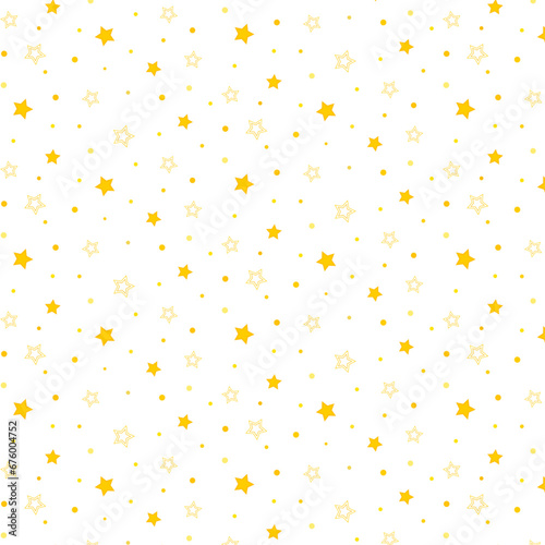 seamless pattern with stars, vector