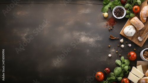  a wooden cutting board topped with cheese, tomatoes, beans and other vegetables next to a cutting board with cheese and tomatoes on it. generative ai