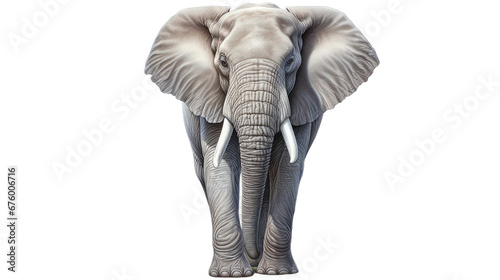 african elephant on a transparent background © DX