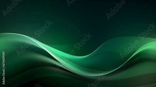 Dynamic Vector Background of transparent Shapes. Elegant Presentation Template in dark green Colors