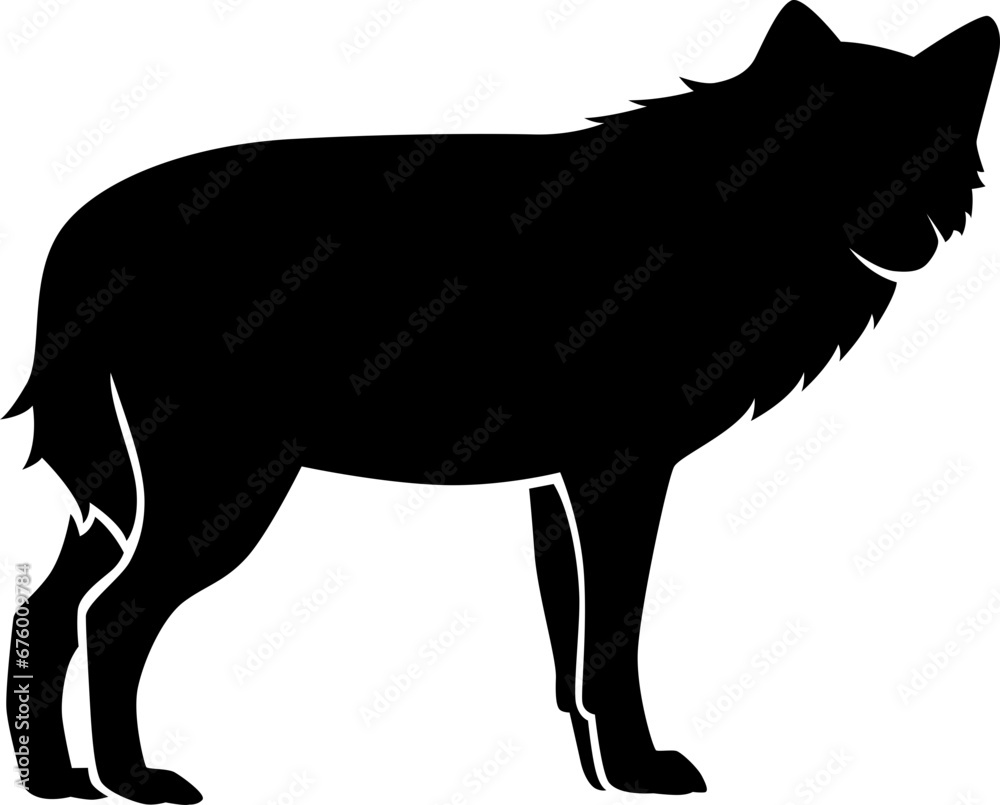 wolf silhouette