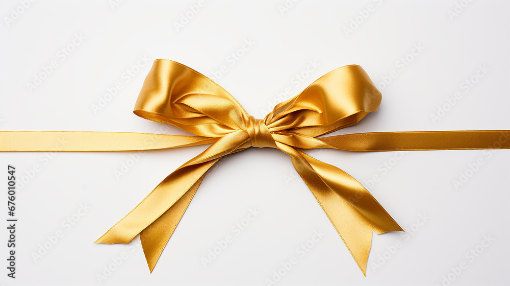 barbante laço de presente dourado , fundo branco barbante laço de presente dourado , fundo branco