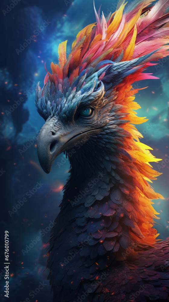 Mystical Creature: A Colorful and Stunning Display of Mythical Animals, Ideal for Screensavers and Desktop Backgrounds
