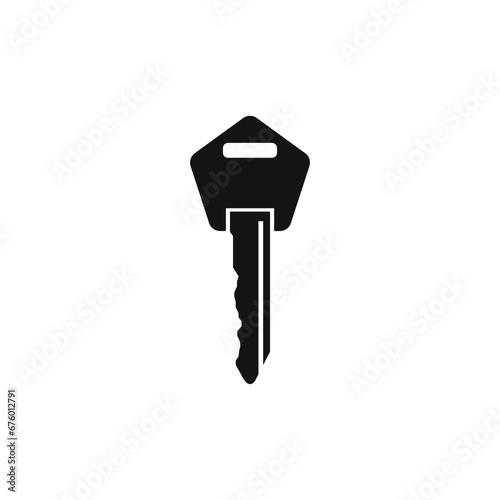 Car key logo icon. Velvet key car vector icon.