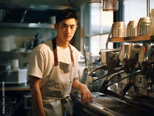 Real Moments, Real People: A 20-Year-Old Barista Caught in the Act