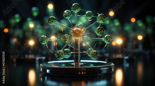 Obraz na płótnie Atomium. Generative AI