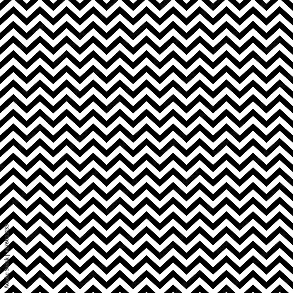 Black zigzag lines. Jagged stripes. Seamless surface pattern design with triangular waves ornament. Repeated chevrons wallpaper. Digital paper for page fills, web designing, textile print. Vector art. Black zigzag lines. Jagged stripes. Seamless surface pattern design with triangular waves ornament. Repeated chevrons wallpaper. Digital paper for page fills, web designing, textile print. Vector art.