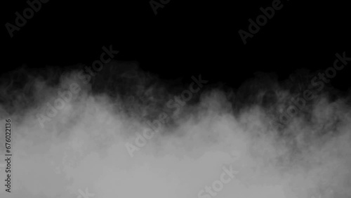movinng smoke in slow speed. Horizontally moving the white fog 
 photo
