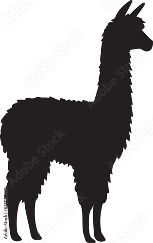 Alpaca Silhouettes EPS  Vector Alpaca Clipart Alpaca Collection
