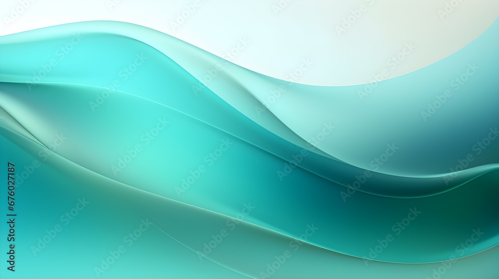 Obraz premium Dynamic Vector Background of transparent Shapes. Elegant Presentation Template in turquoise Colors