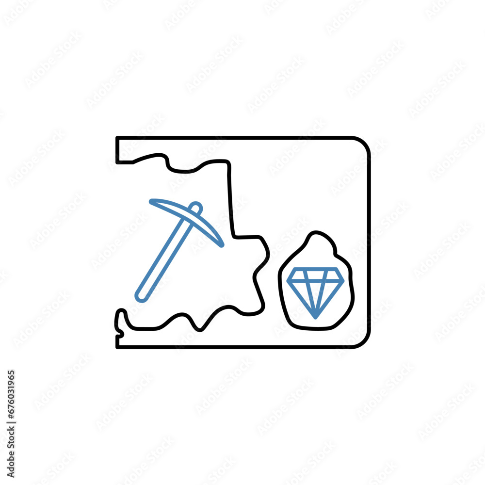 underground mining concept line icon. Simple element illustration. underground mining concept outline symbol design. underground mining concept line icon. Simple element illustration. underground mining concept outline symbol design.