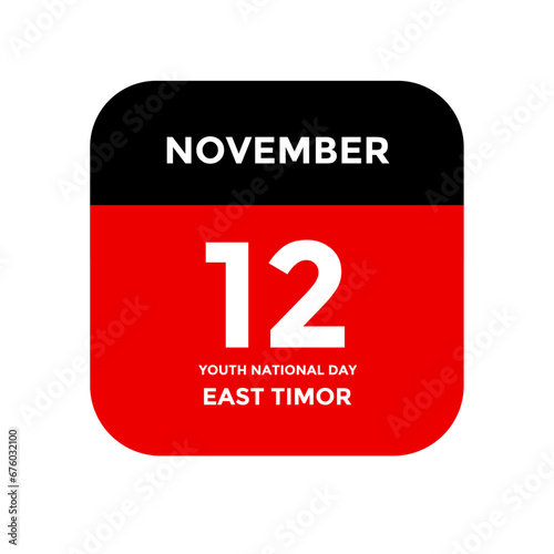 Holidays reminder worldwide in november vector