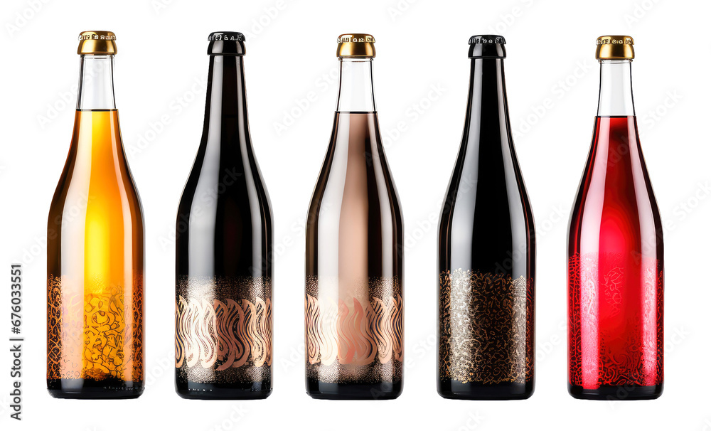 selection of top-quality, transparent PNG beer bottle images, each showcasing unique colors and styles, expertly crafted from high-grade glass selection of top-quality, transparent PNG beer bottle images, each showcasing unique colors and styles, expertly crafted from high-grade glass