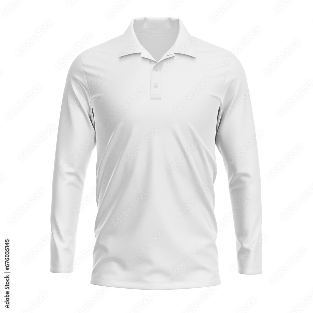 a image of a Long Sleeve Polo Raglan isolated on a white background a image of a Long Sleeve Polo Raglan isolated on a white background