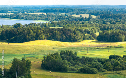 Summer at Sivers lake (Latgale). Latvian nature.