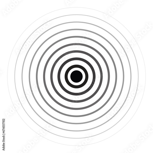Sound wave background. Radio station signal. Vector illustration.