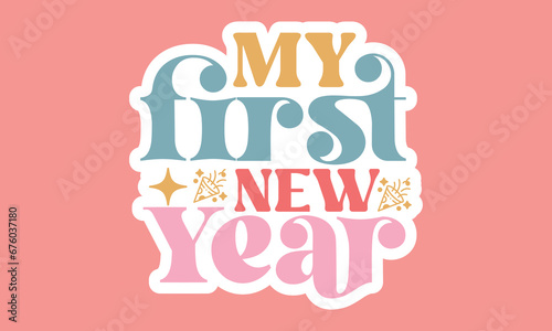 My first new year Stickers Design