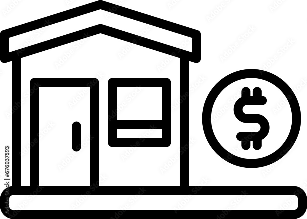 property line icon. vector icon for your website, mobile, presentation, and logo design.