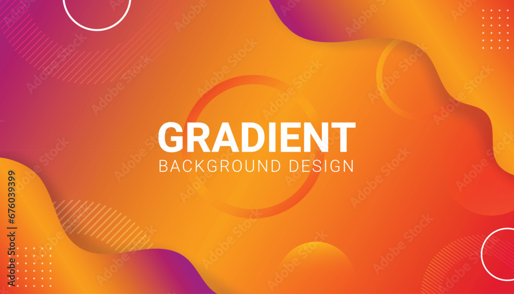 Modern abstract Orange gradient background for landing page, website ...