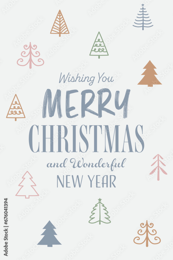 Abstract Christmas tree. Concept of a greeting card with decorations. Vector illustration Abstract Christmas tree. Concept of a greeting card with decorations. Vector illustration
