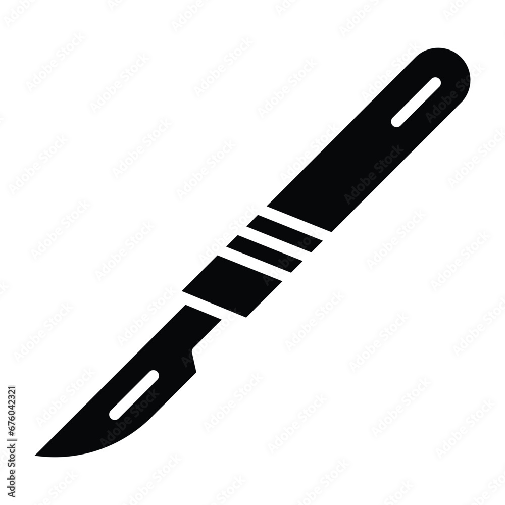 Scalpel icon design, illustration design Scalpel icon design, illustration design